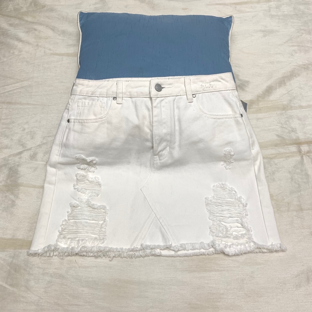Pacsun White Denim Skirt